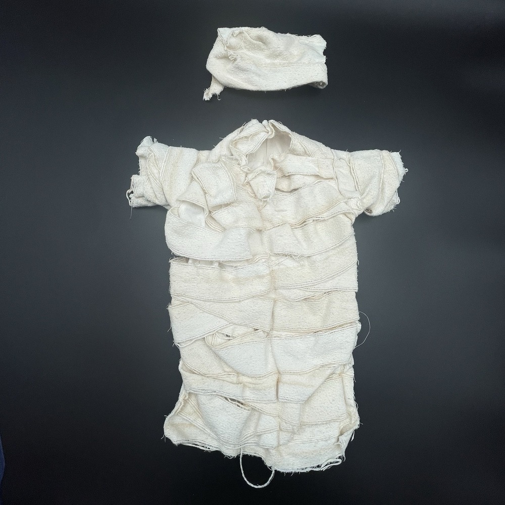 Vintage Mummy Costume Outfit Gauze Wrap Fits Teddy Bear‎ or Large Doll